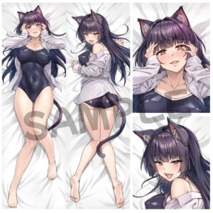 【乳尻両用】ヤンデレ化け猫ちゃん ネネ もみまくらカバー 160cm×50cm | KOTATSU ROOM × M.J.Original